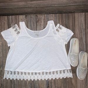 American Rag Cei Cold Shoulder Top